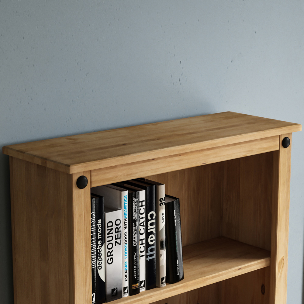 Vida Designs Corona 5 Shelf Brown Large Bookcase Image 3