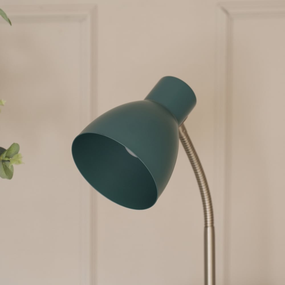 ValueLights Keela Teal Adjustable Flexi Neck LED Desk Table Lamp Image 4