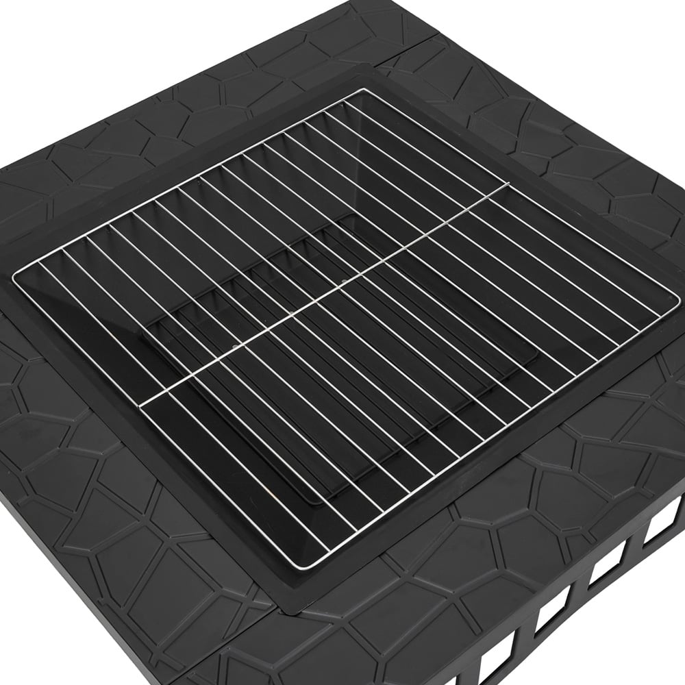 31" Patio Square Fire Pit Table for BBQ Image 5