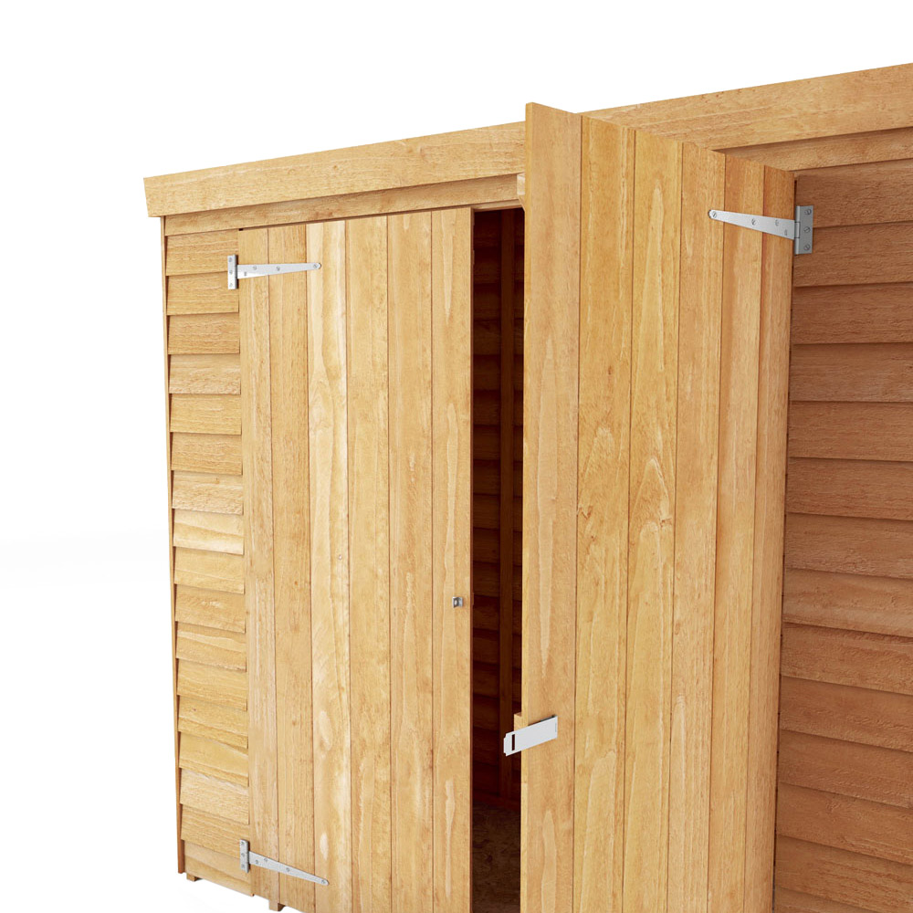 Mercia 6 x 3ft Double Door Overlap Pent Tool Storage Shed Image 7