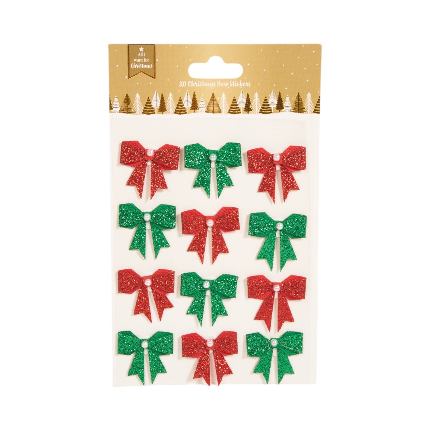 3D Christmas Bow Stickers Image 4