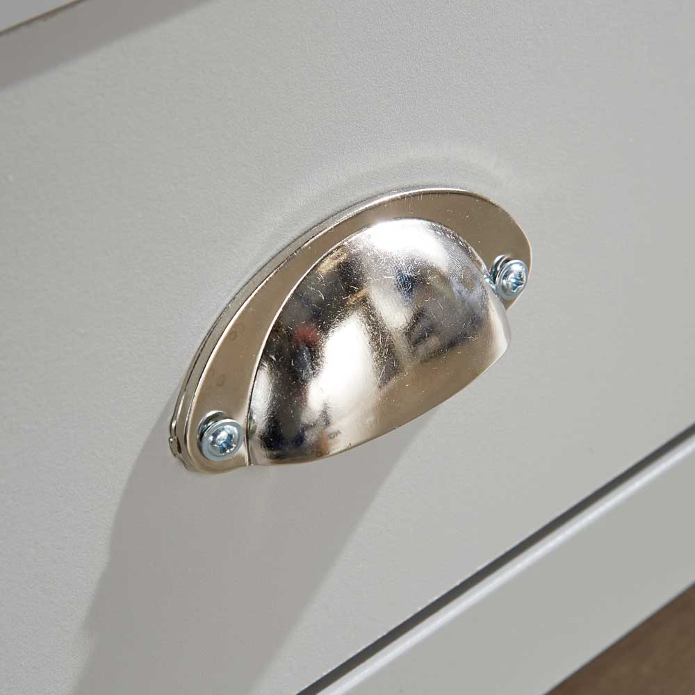 Home Source Avon Single Drawer 4 Shelf Grey Bookcase Image 6