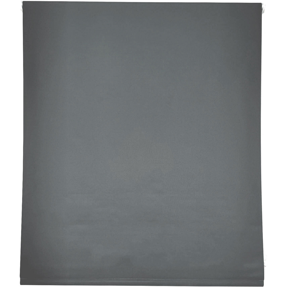 Plain Blackout Roller Blinds Grey 120cm Image 2
