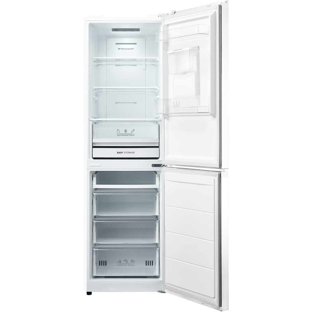 Midea MDRB379FGD01W White Total No Frost 273L Combi Fridge Freezer with Non-Plumbed Water Dispenser Image 2