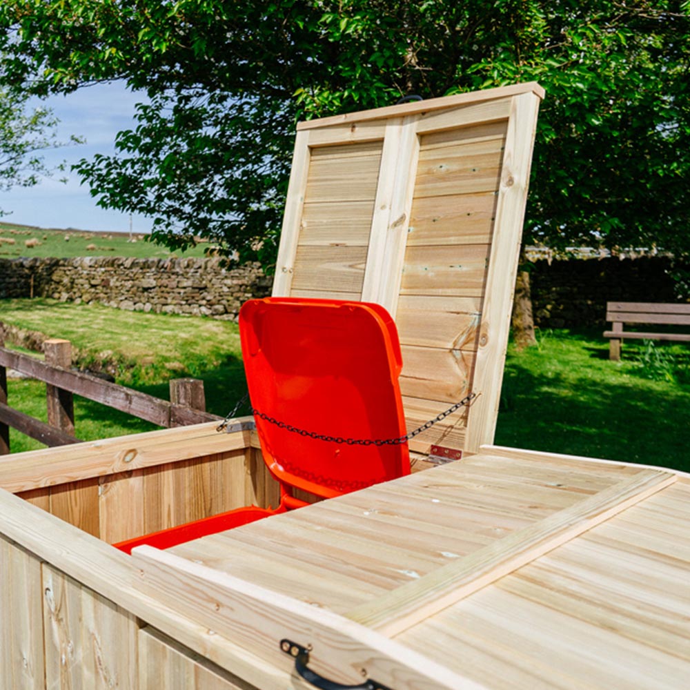 The Garden Village Chatburn 8 Recycle Box Single Wheelie Bin Shed Image 6