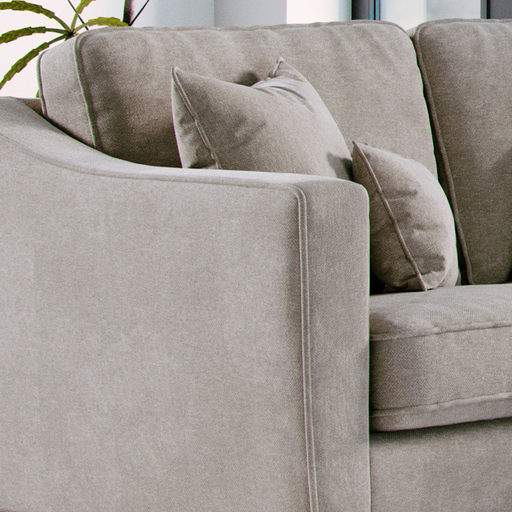 Marlon 3 Seater City Stone Right Hand Corner Sofa Image 4