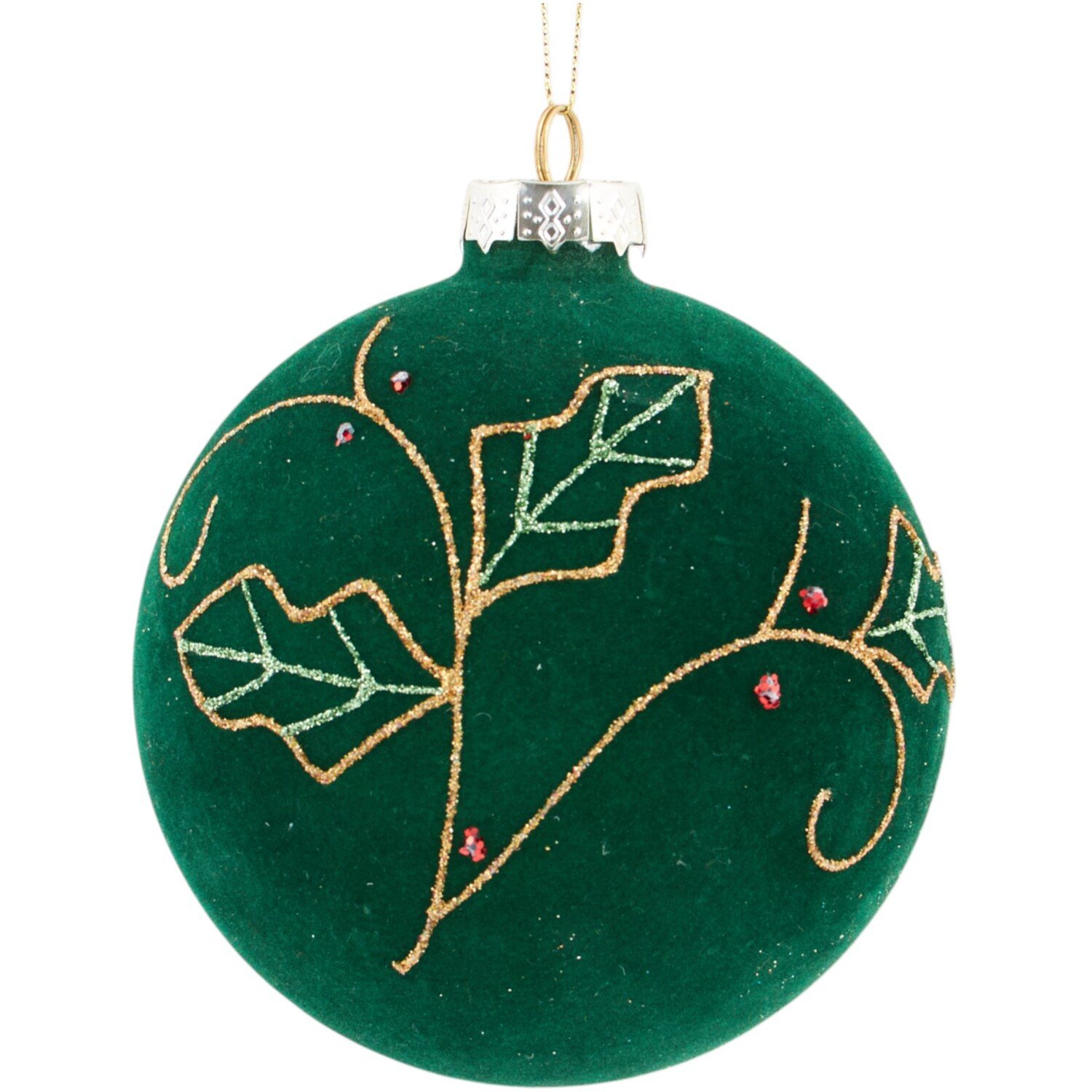 Flocked Pattern Bauble Image 4