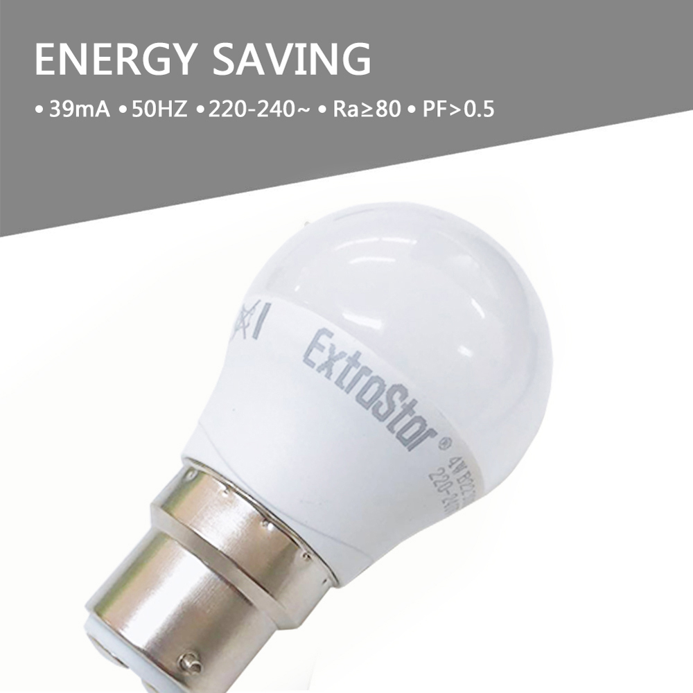 ExtraStar 6 Pack B22 4W Daylight Ball LED Light Bulb Image 4