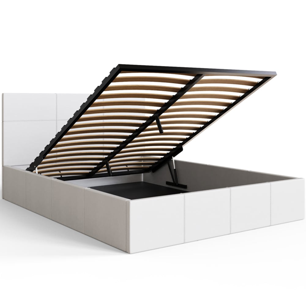 GFW Double White End Lift Ottoman Bed Image 5
