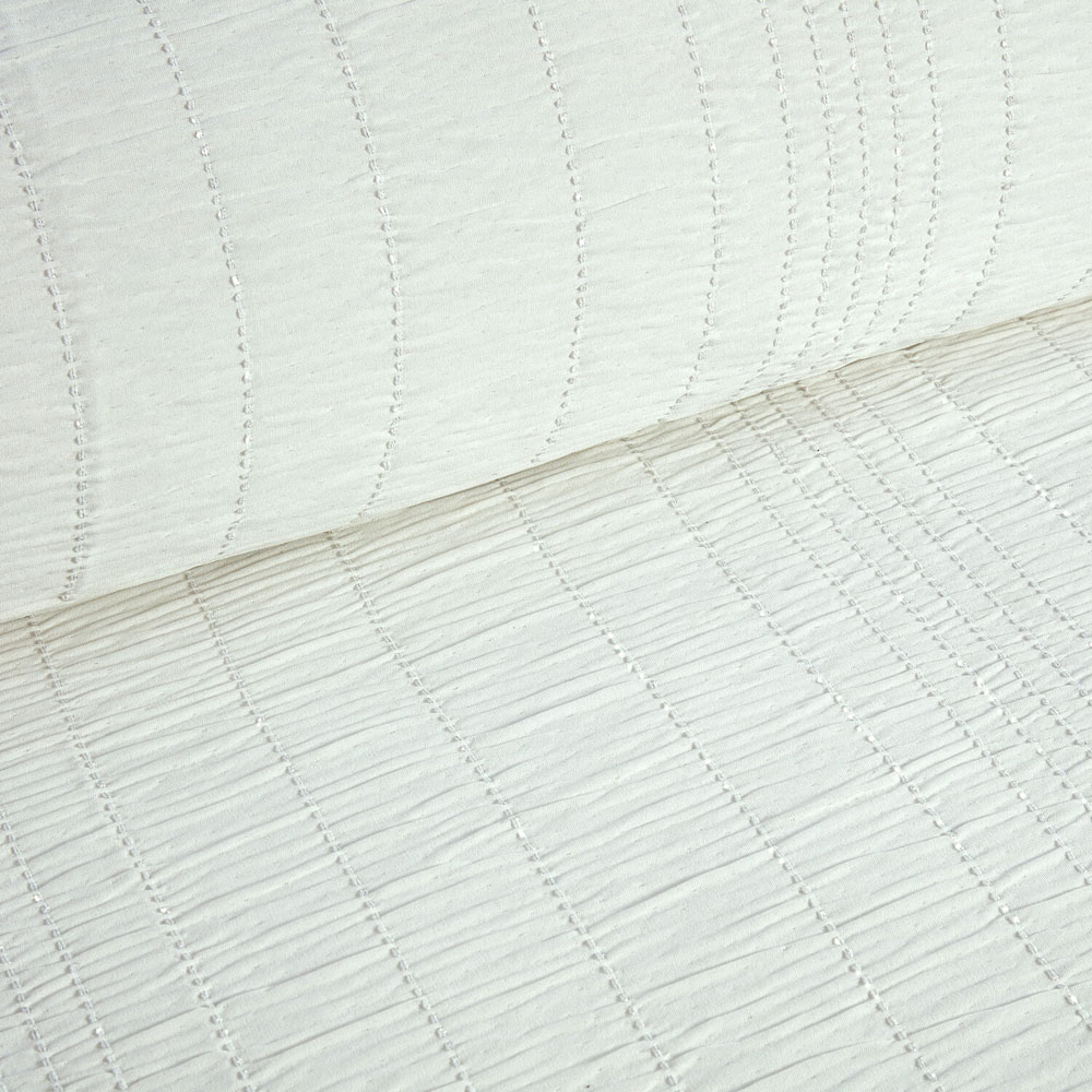 Estelle Seersucker Duvet SetSilverSuperking Image 2