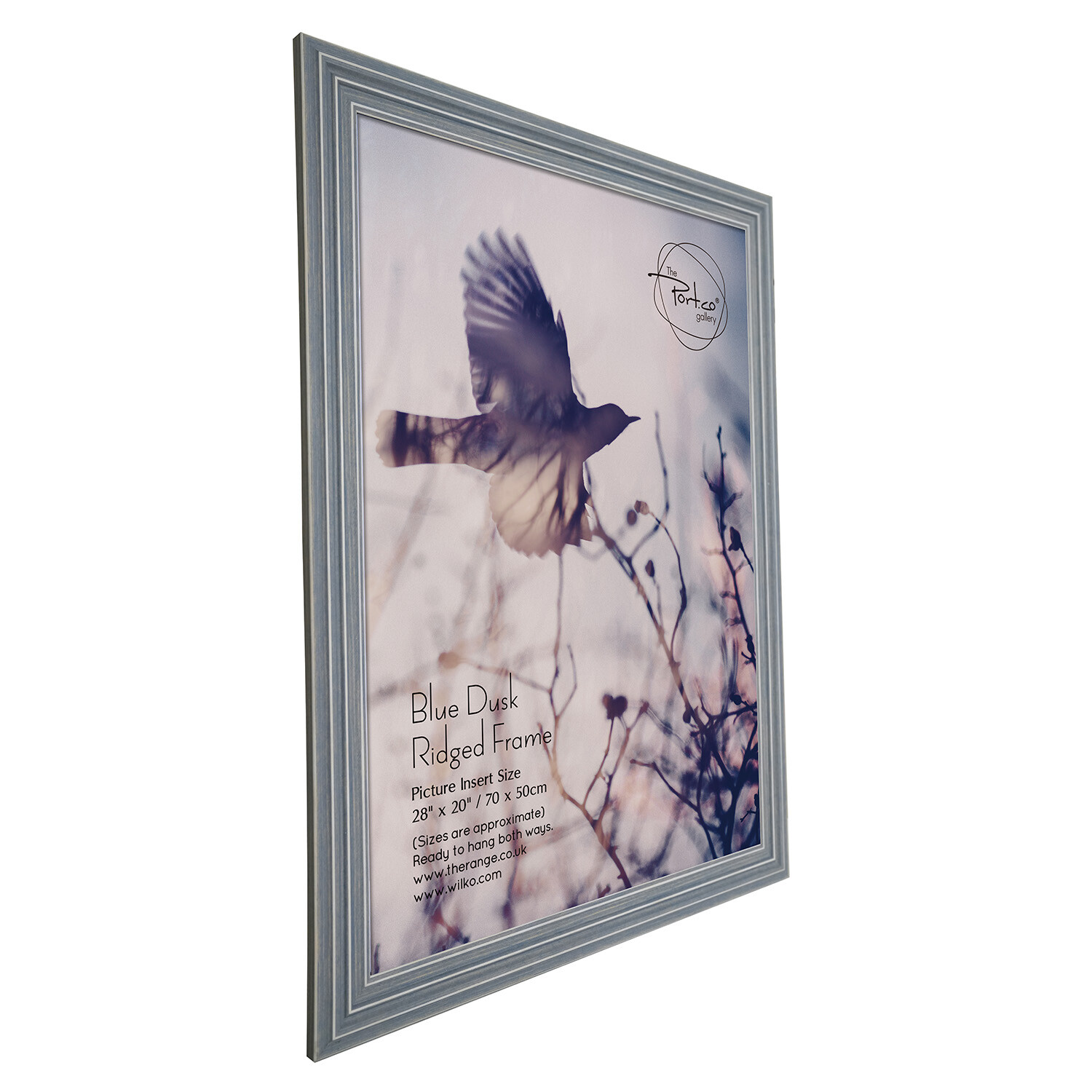 Blue Dusk Ridged Frame - Blue / 70x50cm Image 2