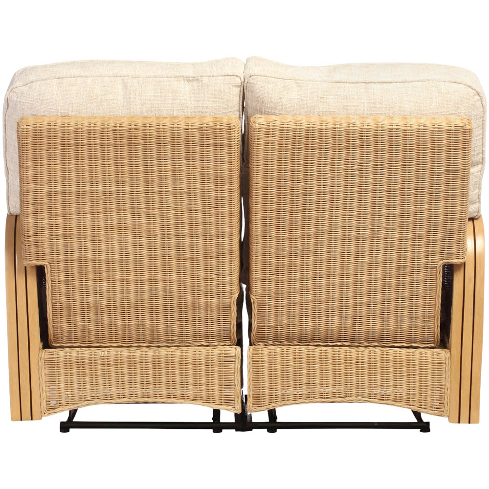 Desser Furniture Paris 2 Seater Cotton Cream Recliner Sofa Image 8