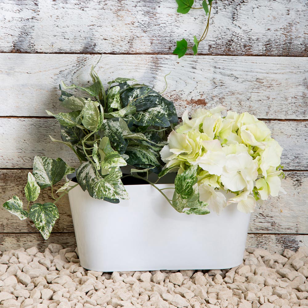 Wham Studio Ice White Oval Plastic Trough 30cm 4 Pack Image 5