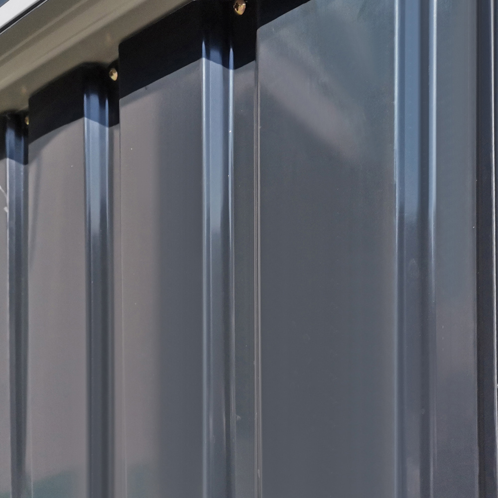 Outsunny Lockable Storage Shed Grey Image 4