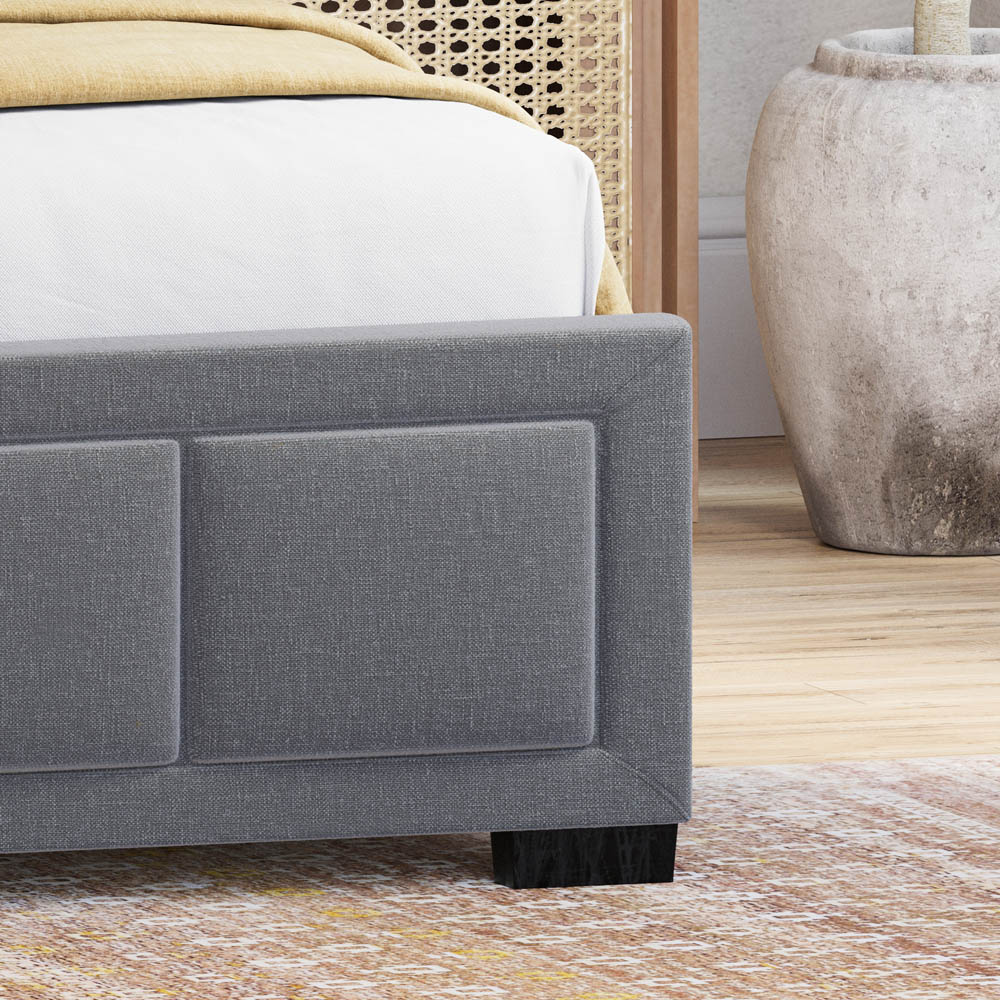 Vida Designs Vanita King Size Dark Grey Bed Frame Image 3