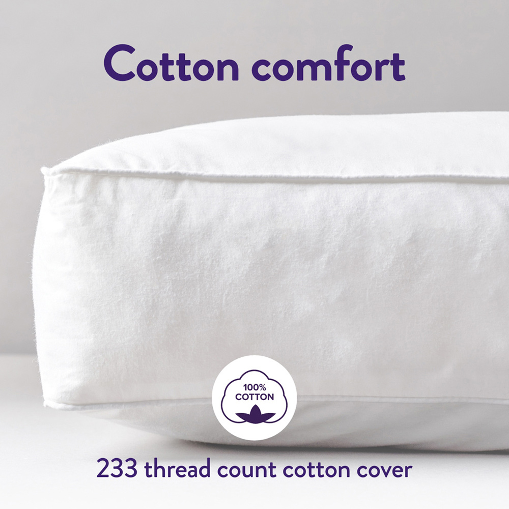 Slumberdown White Box Edge Pillow Image 3