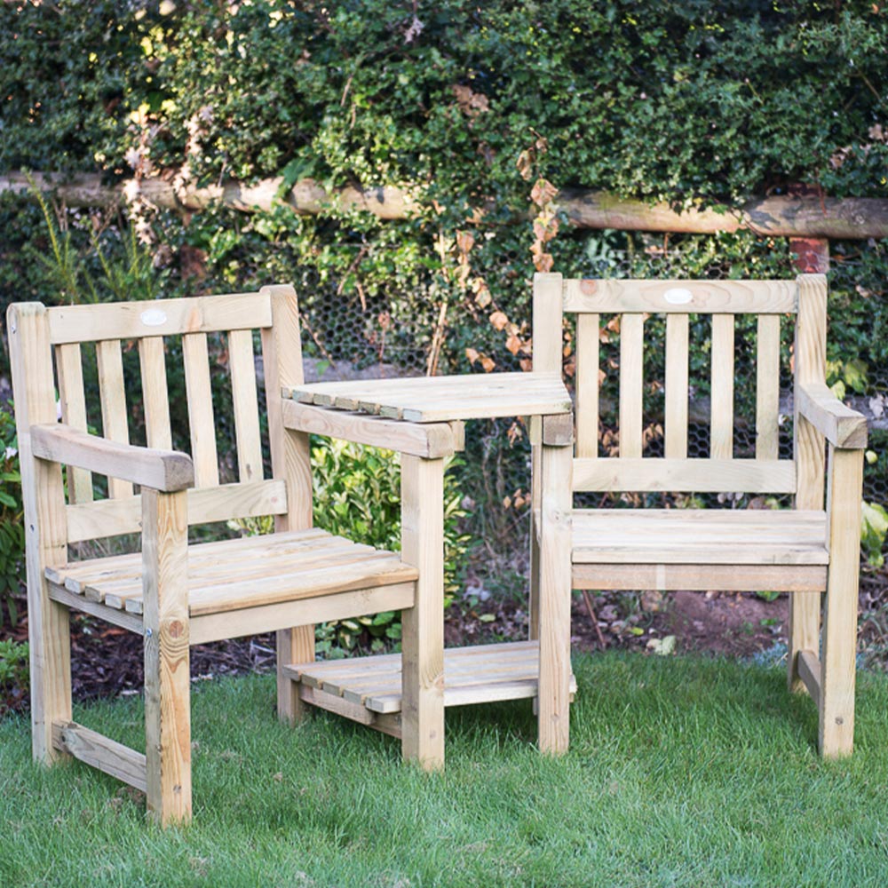 Forest Garden Harvington 2 Seater Love Companion Seat Image 3