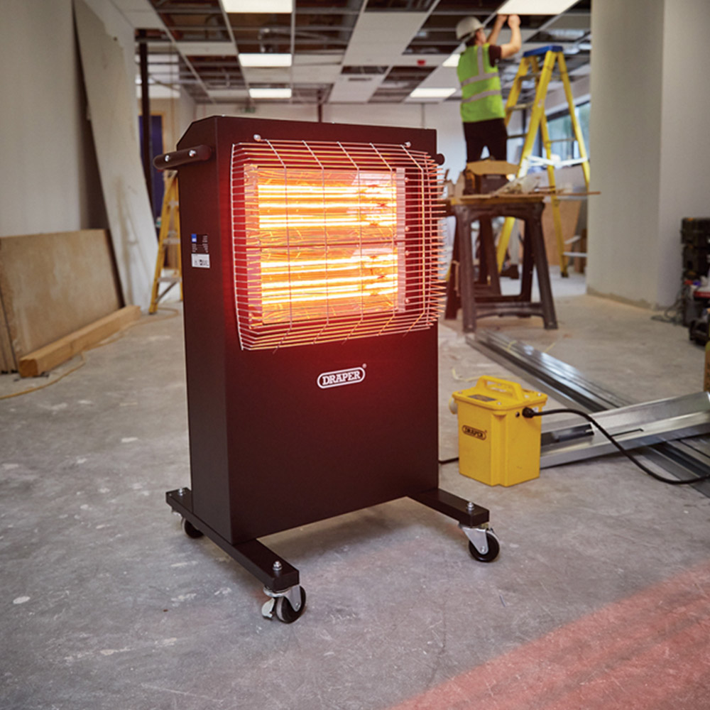 Draper Ired Black Ruby Quartz Heater 2400W Image 2