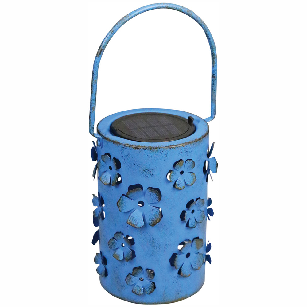 Luxform Blue LED Garden Solar Daisy Flower Lantern Image 1
