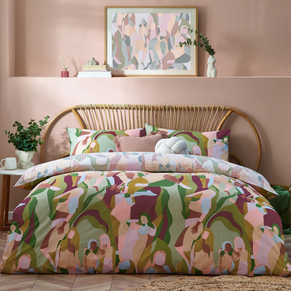 furn. Self Love Super King Multicolour Duvet Set Image 1