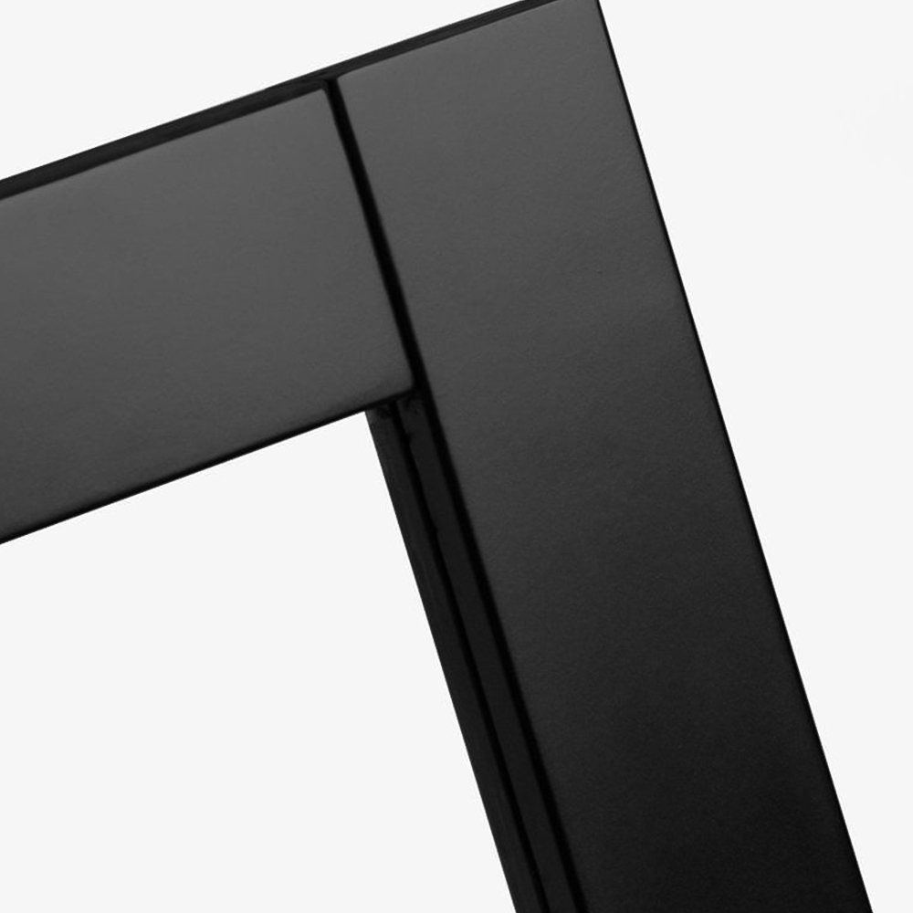 Jet Black Fully Finished Industrial Studio 3 Light Clear Glass Internal Door 2040 x 926 x 40mm Image 4