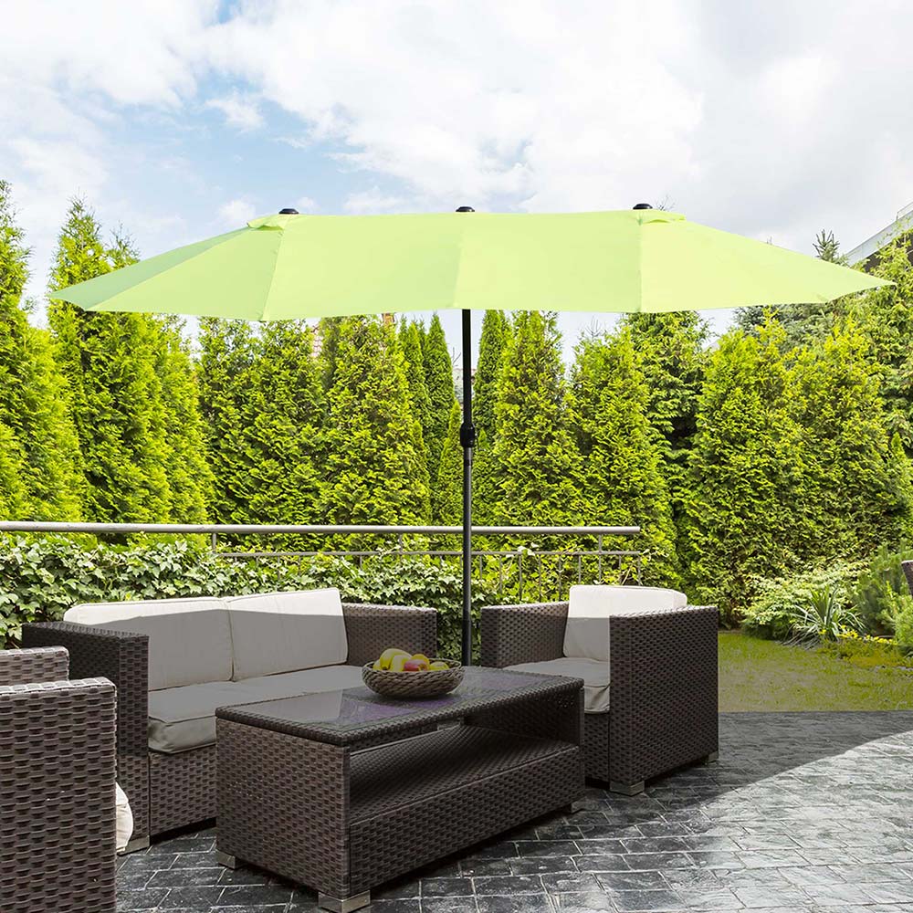 Outsunny 4.6m Garden Parasol Green Image 2