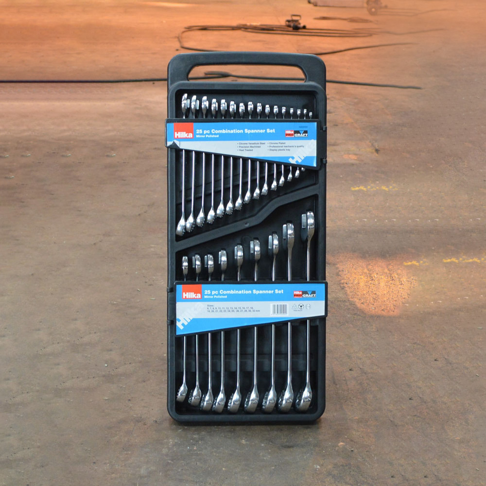 Hilka 25 Piece Pro Drive Ring End Metric Combination Spanner Set Image 3