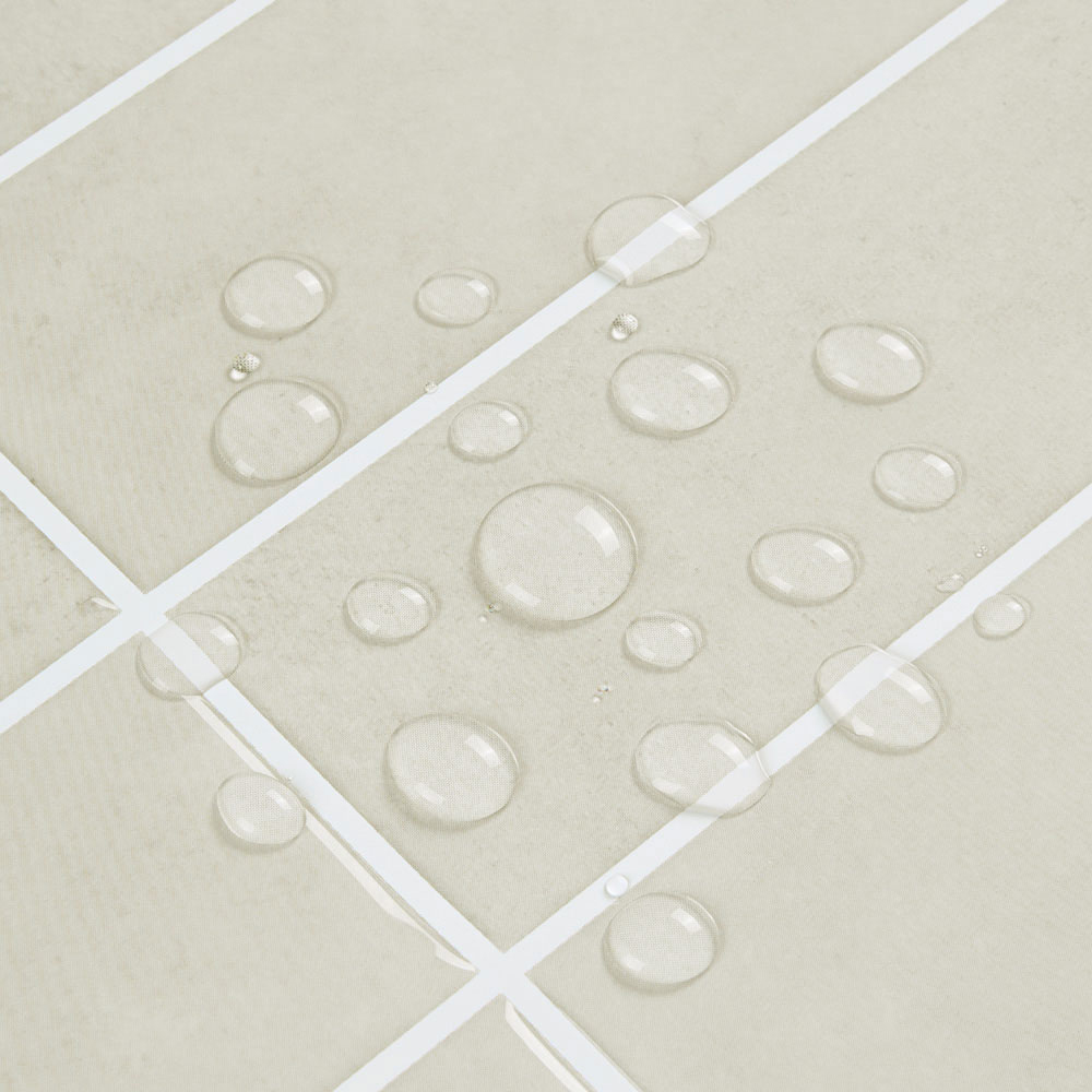 Living and Home Grid Effect Grey Apricot Peel and Stick Wall Tile Sticker 10 Pack Image 4