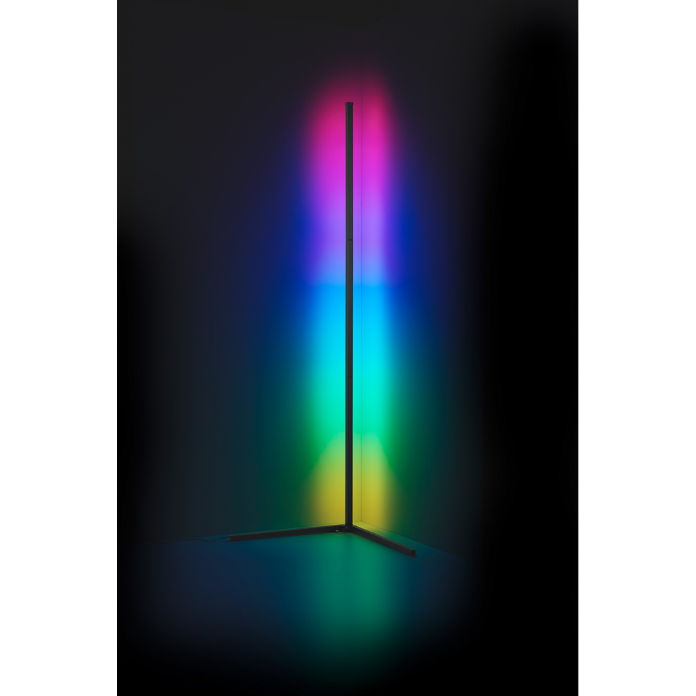 TRIO Level Black Integrated LED Corner Floor Lamp Image 2