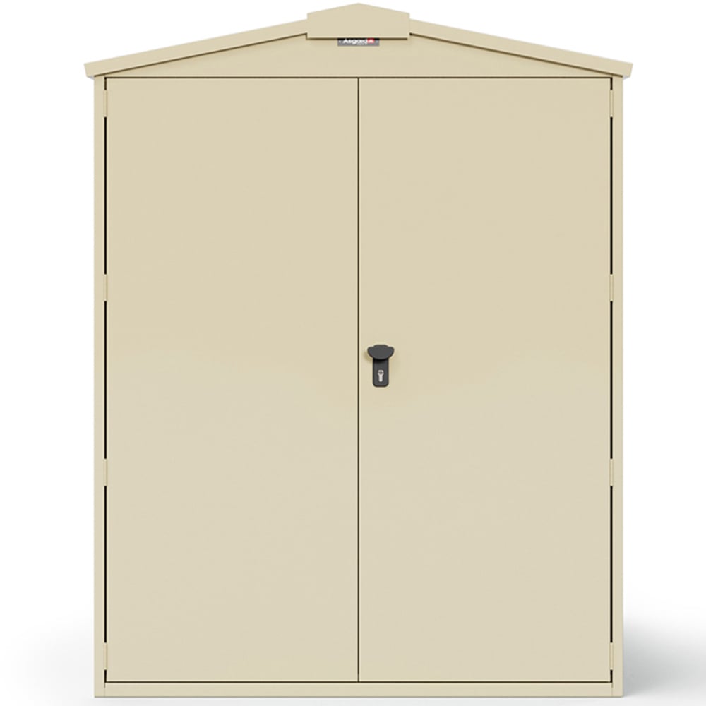 Asgard Centurion 5 x 11ft Double Door Cream High Security Apex Garden Shed Image 3