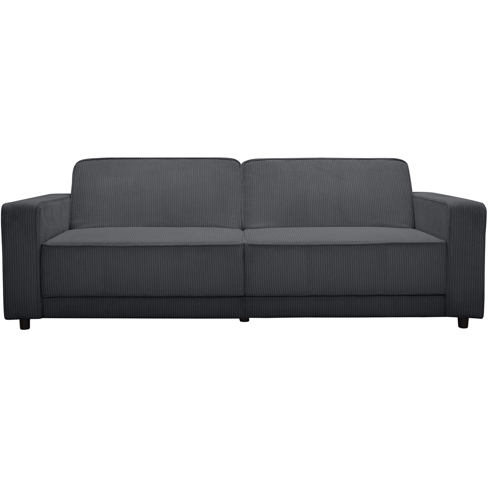 Dorel Allie 3 Seater Anthracite Corduroy Sofa Bed Image 2