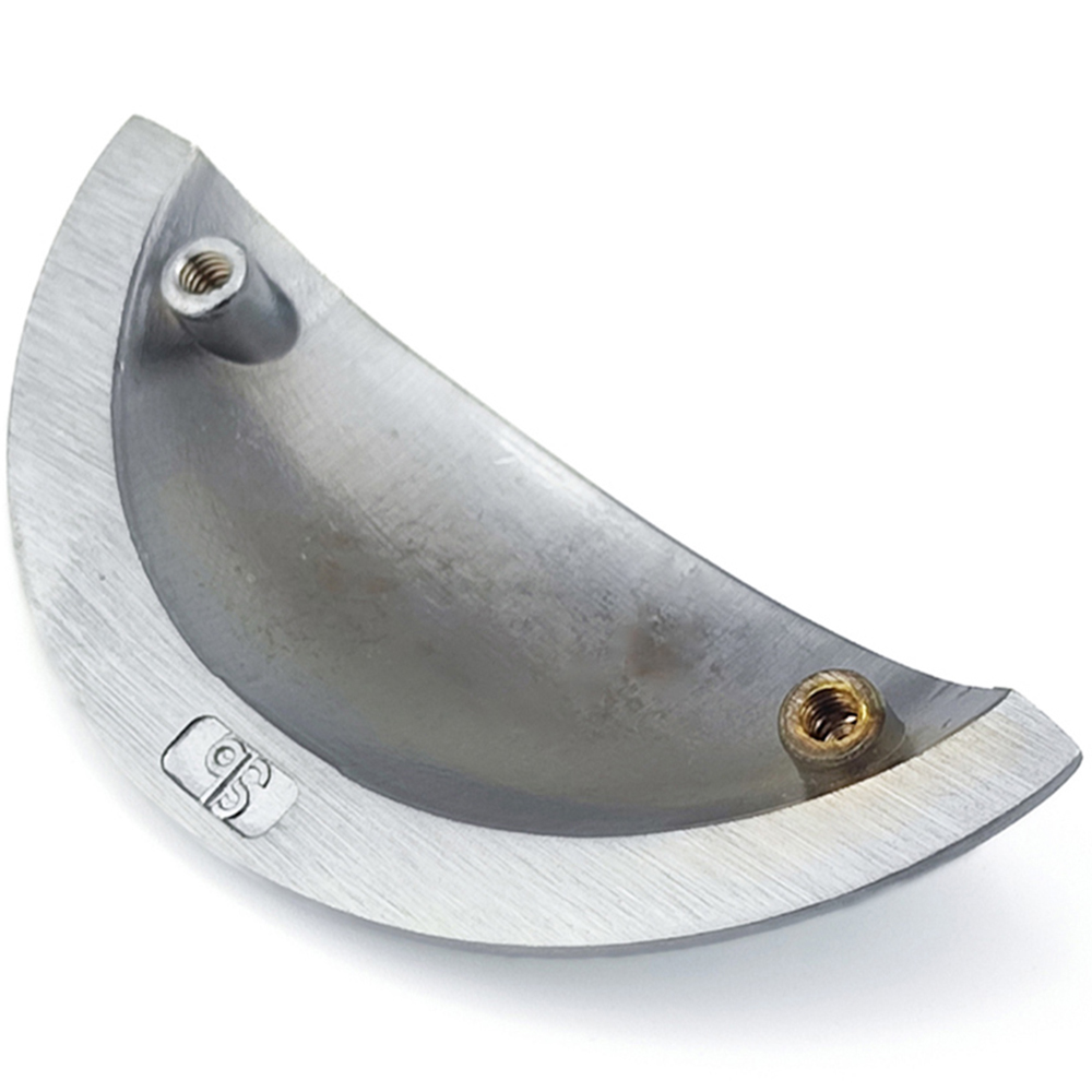 Spira Brass Satin Chrome Small Slim Cup Pull Drawer Handle Image 4