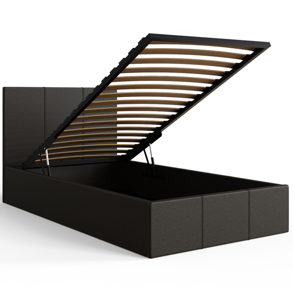 GFW Single Silver End Lift Ottoman Bed Image 4