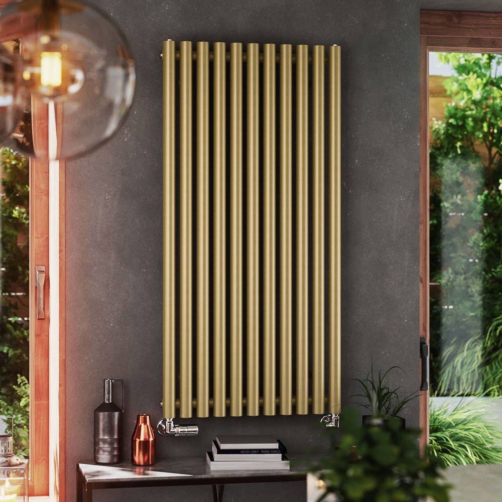 Terma Rolo Room 3028 BTU Brass Radiator 1200 x 590mm Image 2