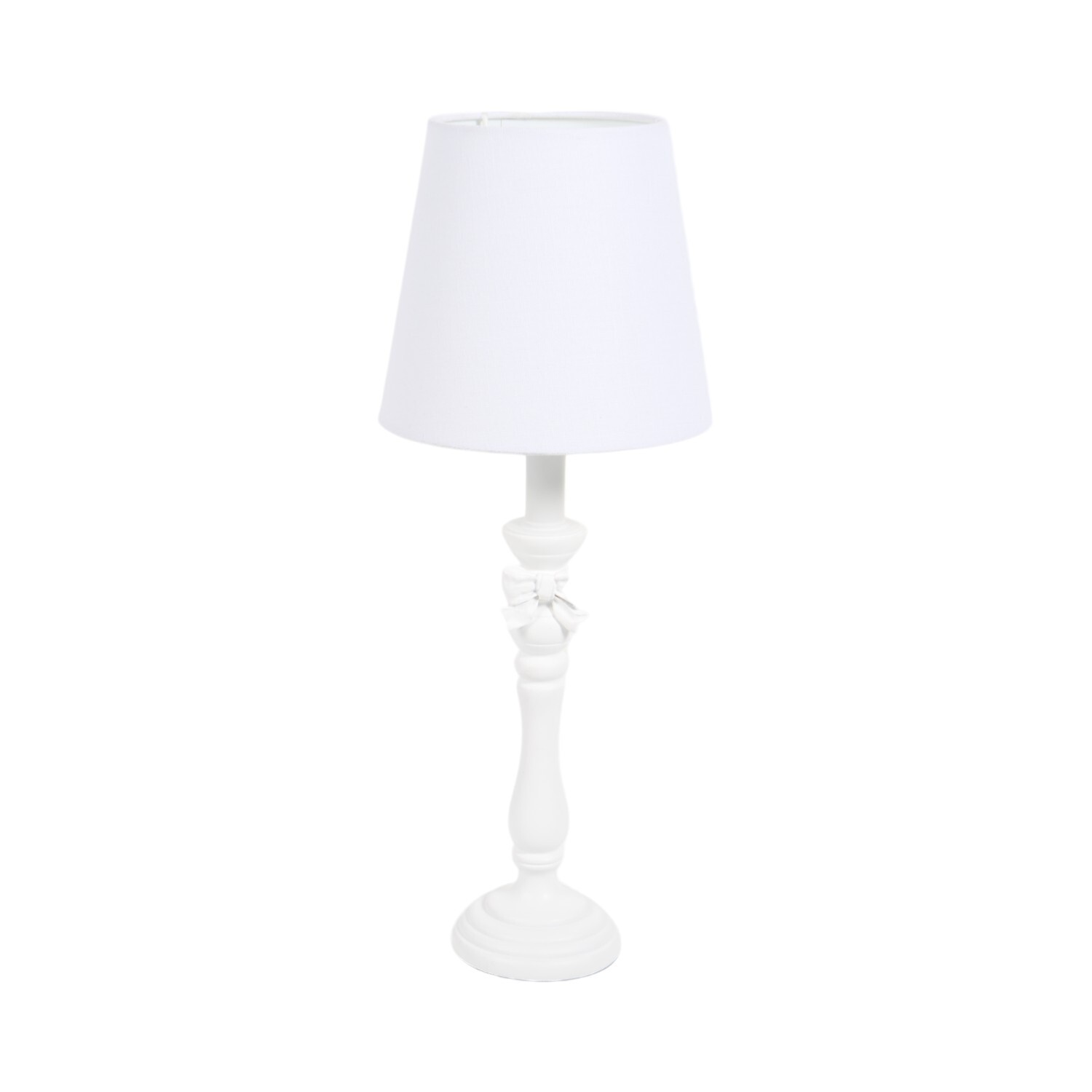 Bow Detail Table Lamp White Image 3