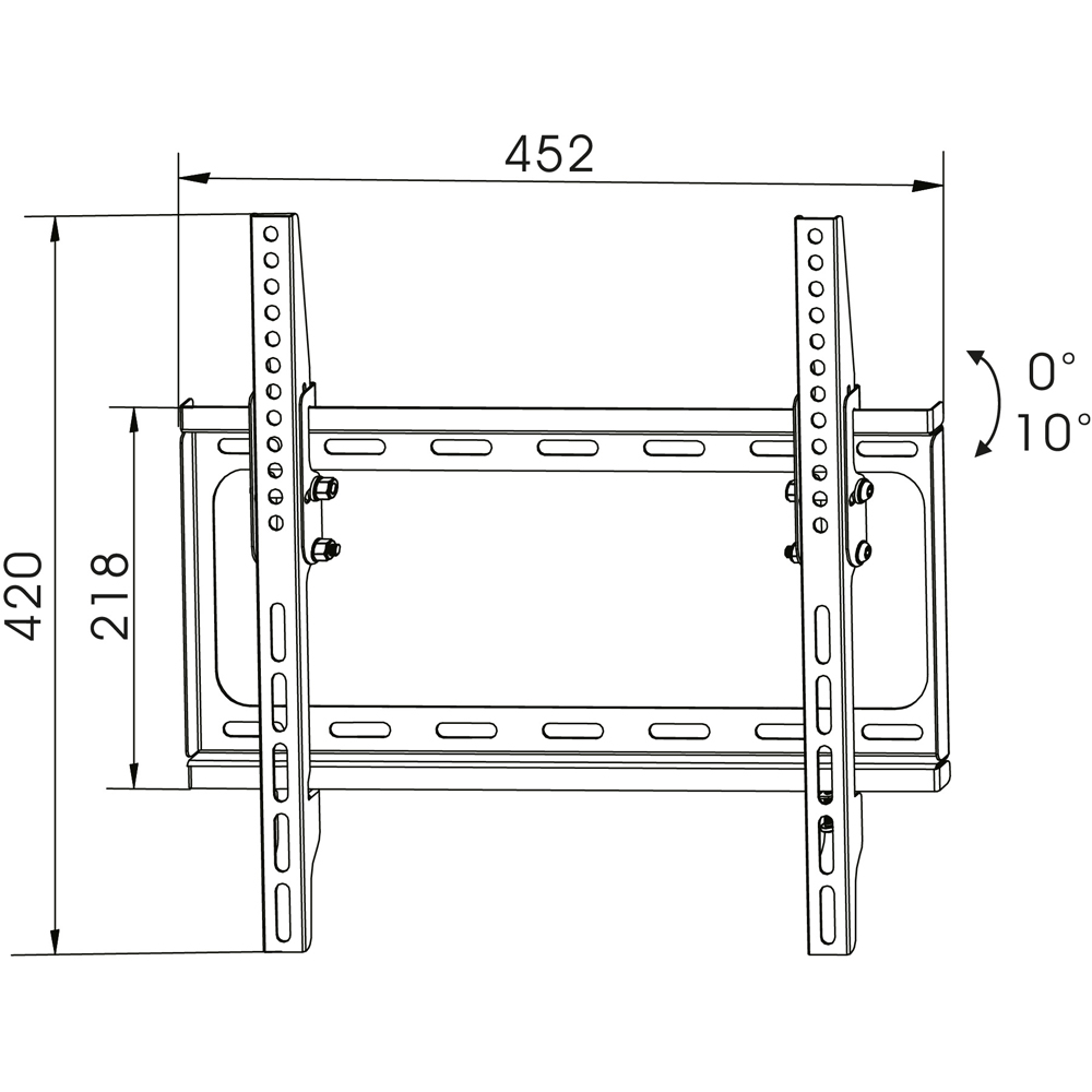 TTAP 32 to 55inch Slim Tilt TV Bracket Image 6