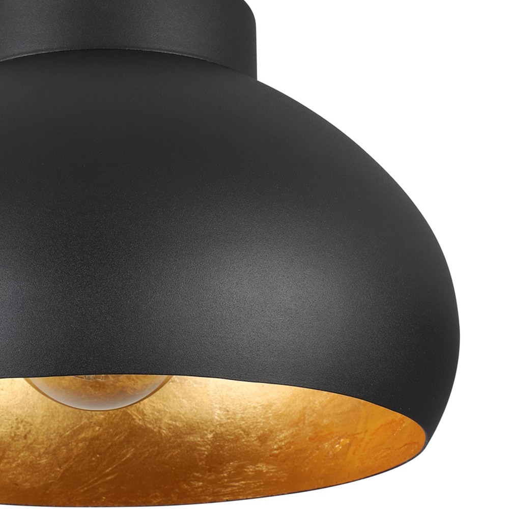 EGLO Mogano2 Ø280 Black and Gold Ceiling Light Image 3