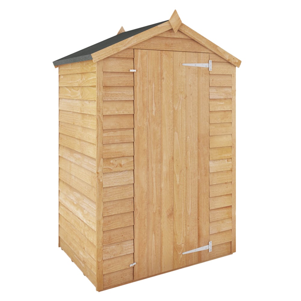 Mercia 3 x 4ft Overlap Apex Garden Shed Image 1