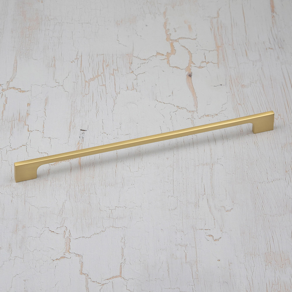 Handle & Home Brushed Brass Slim Handle 288mm Image 2