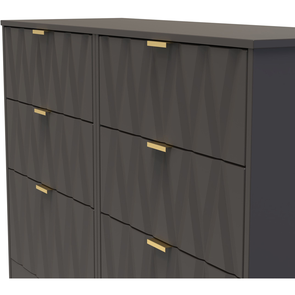 Crowndale Las Vegas 6 Drawer Graphite Chest of Drawers Ready Assembled Image 5