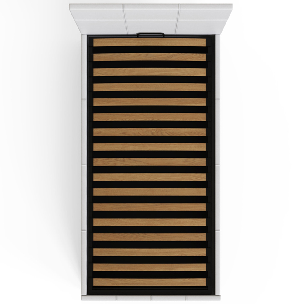 GFW Single White End Lift Ottoman Bed Image 7