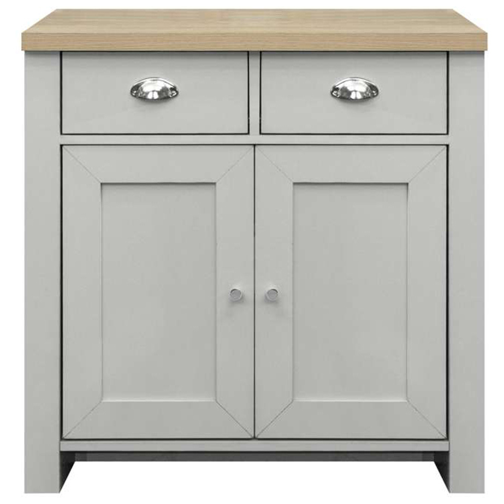 Highgate 2 Door 2 Drawer Grey and Oak Sideboard Image 3