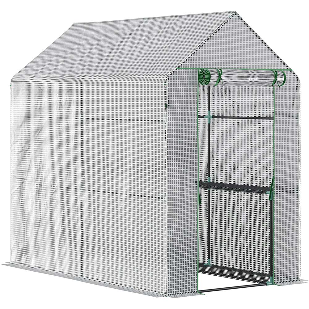 Outsunny Walk In Steeple Grow House Image 1