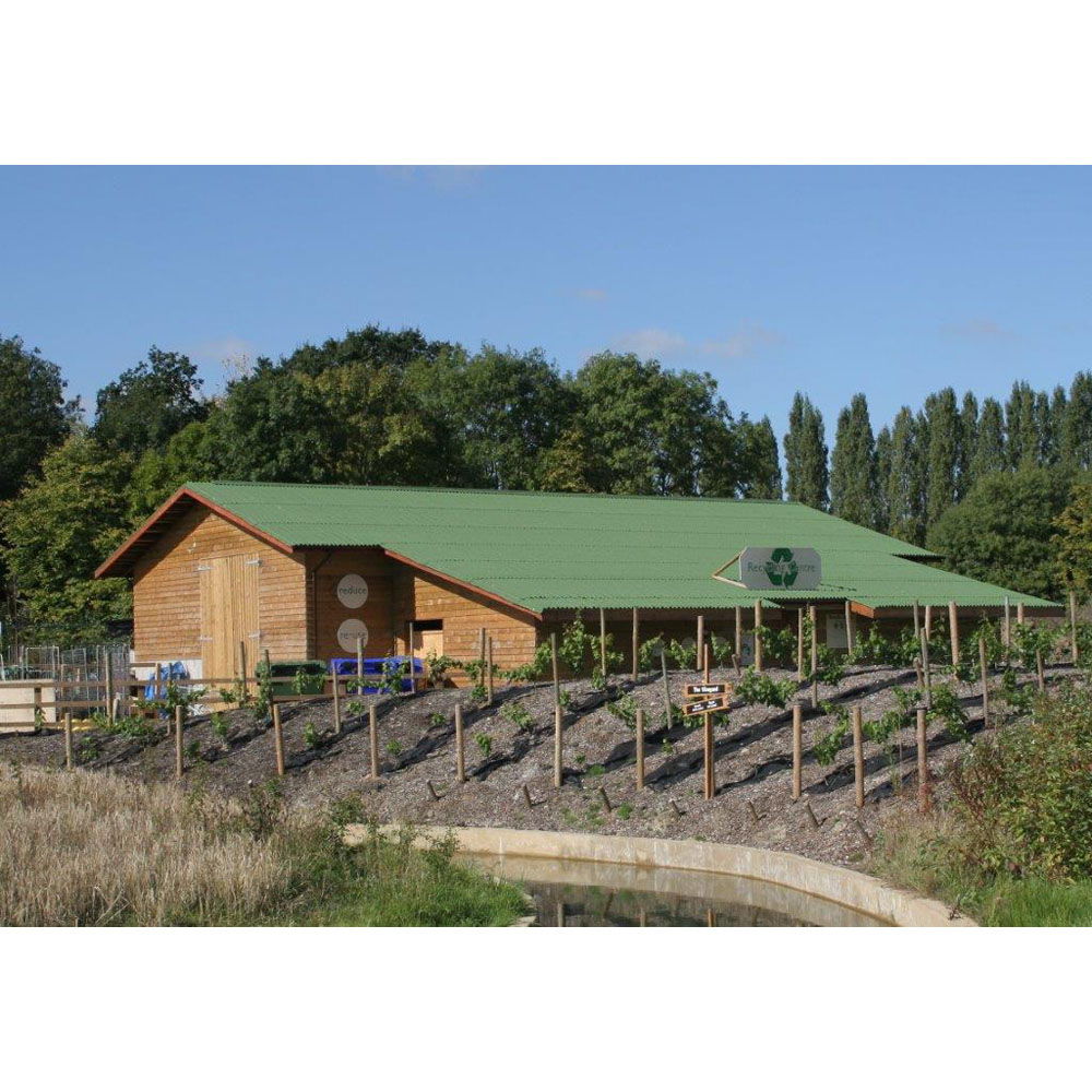 Coroline Green Bitumen Sheet Ridge 1000 x 1000mm Image 4