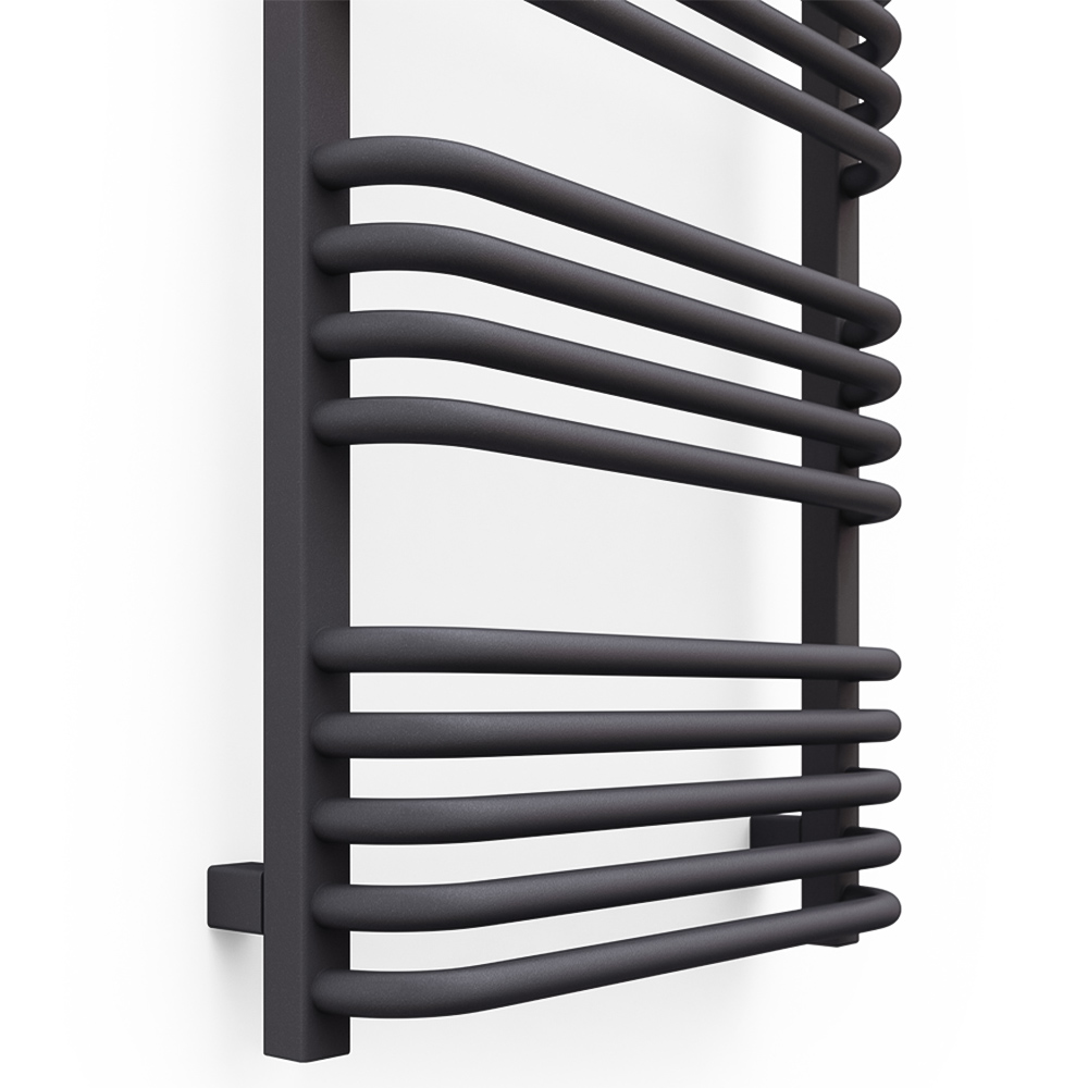Terma Alex Modern Grey Heated Towel Rail 1140 x 500mm Image 3