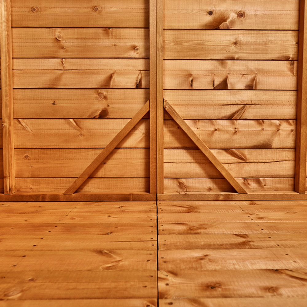 Power Sheds 6 x 8ft Double Door Pent Security Shed Image 2