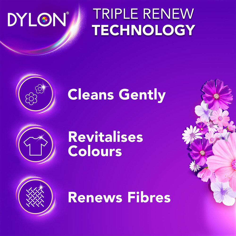 Dylon Blossom Coloured Clothes Liquid Detergent 60 Washes Image 2