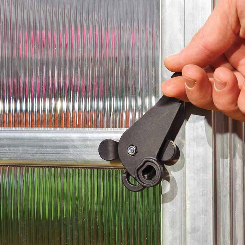 Palram Mythos Silver Polycarbonate 6 x 10ft Greenhouse  Image 4