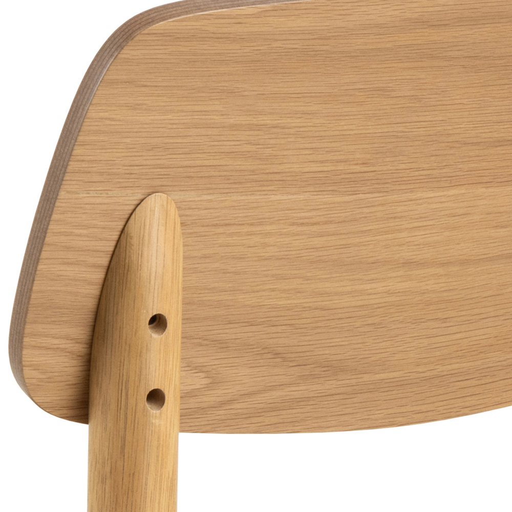 Florence Barlow 4 Seater Rectangular Dining Table Matt Oak Image 6