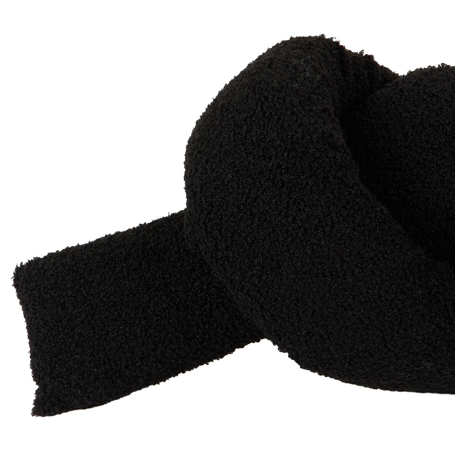 Knot Tie Cushion  - Black Image 4